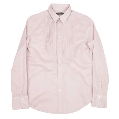 【SALE】マックキュー アレキサンダーマックイーンMcQ Alexander McQUEEN コットンフロントプリーツシャツ