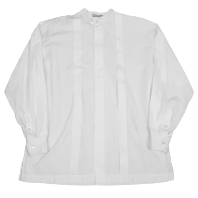 イッセイミヤケ メンISSEY MIYAKE MEN スタンドカラーコットンプリーツシャツ