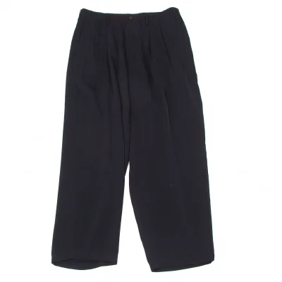 【SALE】ワイズフォーメンY's for men レーヨンポリ2タックパンツ 濃紺