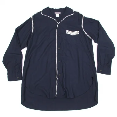 【SALE】ヨウジヤマモト プールオムYohji Yamamoto POUR HOMMEレーヨンステッチデザインシャツ