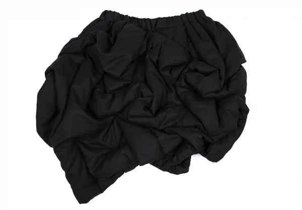 美品✨COMME des GARCONS シャーリングデザインパンツ フリル 黒 美品✨COMME des GARCONS シャーリングデザインパンツ フリル 黒