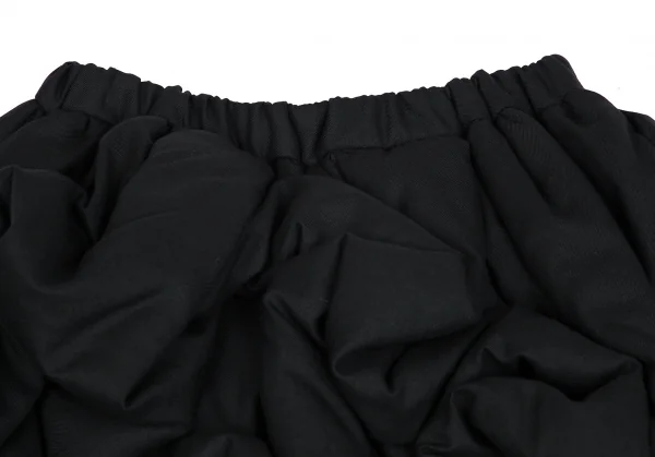 美品✨COMME des GARCONS シャーリングデザインパンツ フリル 黒 美品✨COMME des GARCONS シャーリングデザインパンツ フリル 黒