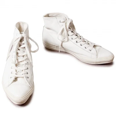 ヨウジヤマモト ファムYohji Yamamoto FEMME ポインテッドトゥレザーハイカットスニーカー