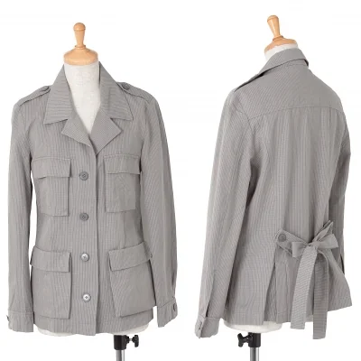 【SALE】アニエスベーagnes b. コットンサファリジャケット グレー系