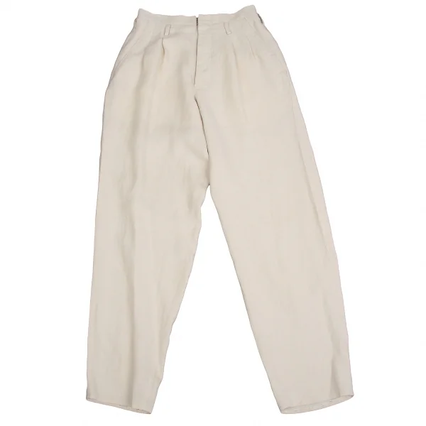 【SALE】ヨウジヤマモト プールオムYohji Yamamoto POUR HOMME変わり織りリネンレーヨンパンツ