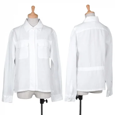 【SALE】マーガレットハウエルMARGARET HOWELL 比翼仕立てリネンサファリシャツ