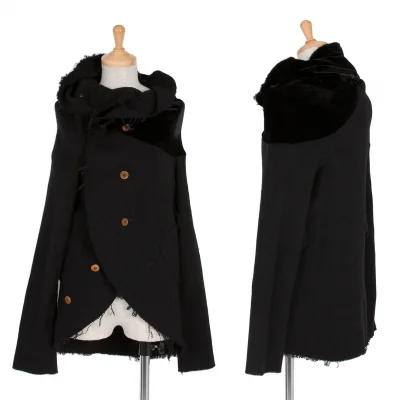 コムデギャルソンCOMME des GARCONS ベロア切替サークルジャケット