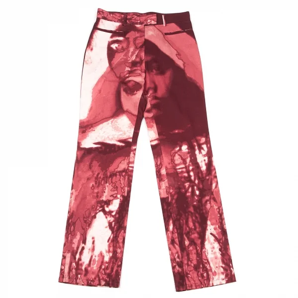 ジャンポールゴルチエ ファムJean Paul GAULTIER FEMME コットンフェイスプリントパンツ