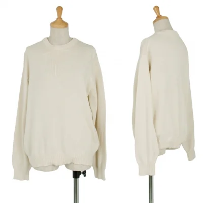 【SALE】ワイズY's コットンニットセーター クリーム