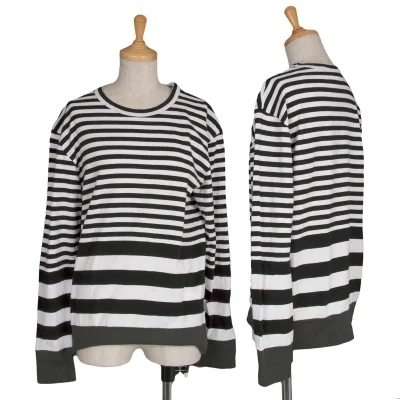 【SALE】ブラック コムデギャルソンBLACK COMME des GARCONS ボーダー切替カットソー