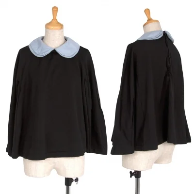 コムコム コムデギャルソンCOMME des GARCONS ２重丸襟切替ポリカットソー
