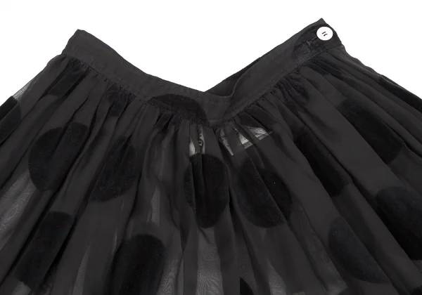 コムデギャルソンCOMME des GARCONS ドットフロックプリントシースルー