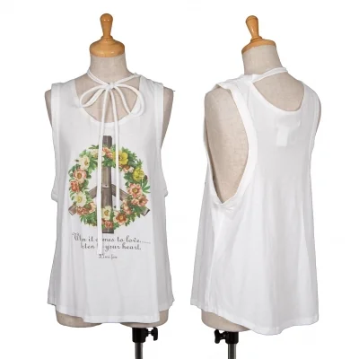 【最終値下げ】リミフゥLIMI feu ピースマークグラフィックタンクトップ