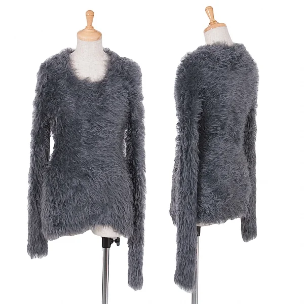 トップショップ×ケイトモスTOPSHOP ポリファーニットトップス