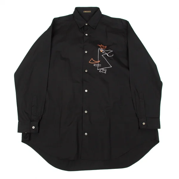 ワイズフォーメンY's for men コットン抽象画プリントシャツ