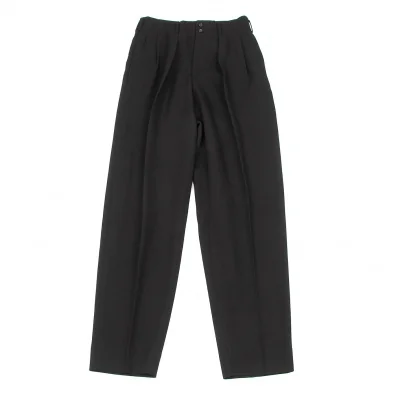 【SALE】ワイズフォーメンY's for men ウールツータックテーパードパンツ 黒