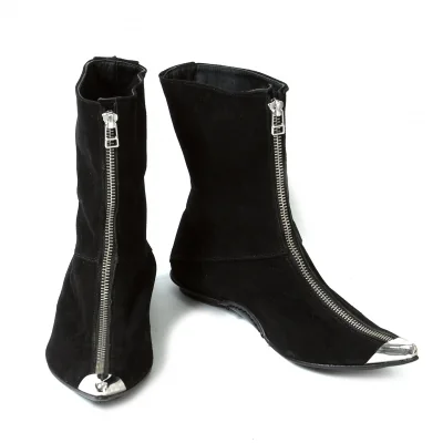 【SALE】ワイズ レッドレーベルY's Red Label メタルトゥジップアップショートブーツ