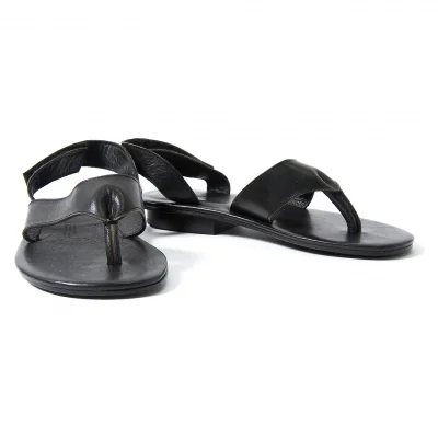 ヨウジヤマモト ノアールYohji Yamamoto NOIR アンクルストラップレザーサンダル 23.5位