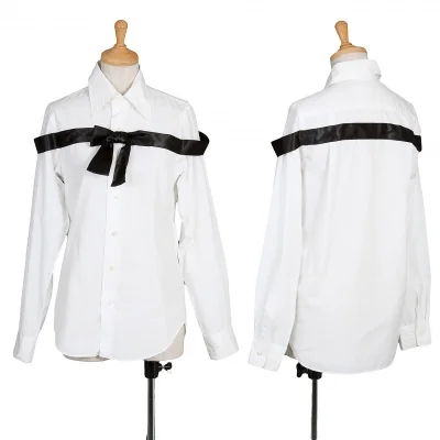 【最終値下げ】ジュンヤワタナベ コムデギャルソンJUNYA WATANABE COMME des GARCONS コットンリボンデザインシャツ