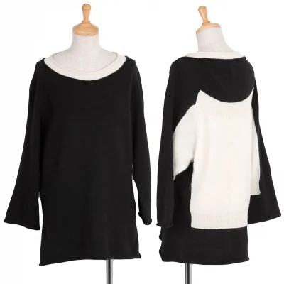 ヨウジヤマモト ファムYohji Yamamoto FEMME ウールペーストデザインニット