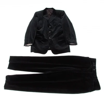 ポールスミス ロンドン Paul Smith LONDON コットンベロアセットアップスーツ 黒