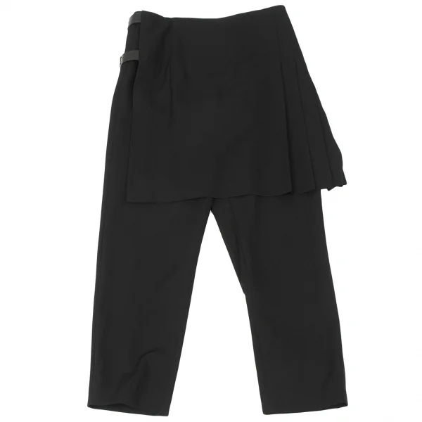 コムデギャルソンCOMME des GARCONS ウールギャバラップスカートドッキングパンツ