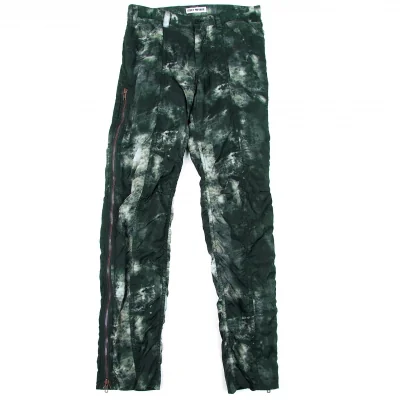 イッセイミヤケ メンISSEY MIYAKE MEN ナイロンムラプリントサイドジップパンツ