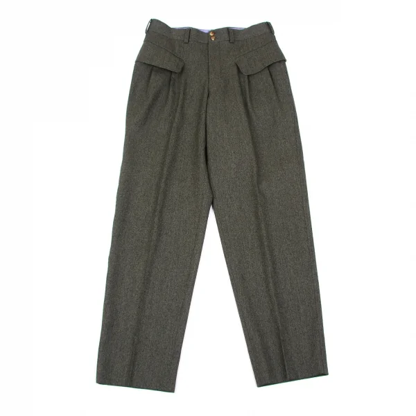 ポールスミスPaul Smith ウールタックポケットパンツ