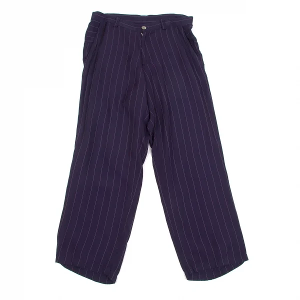 【SALE】ワイズY's キュプラストライプストレートパンツ
