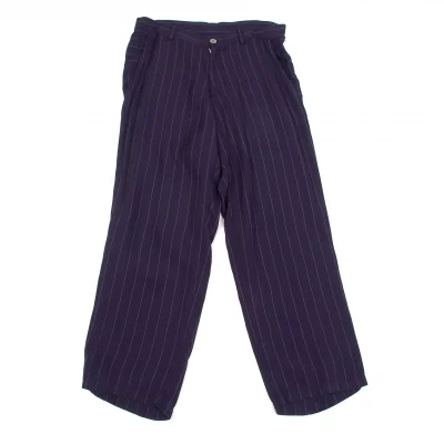 【SALE】ワイズY's キュプラストライプストレートパンツ