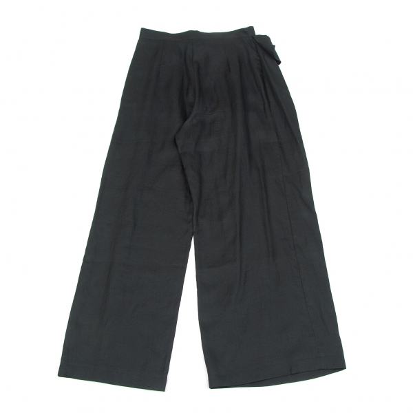 ヨウジヤマモトファムYohji Yamamoto FEMME リネン折り返し