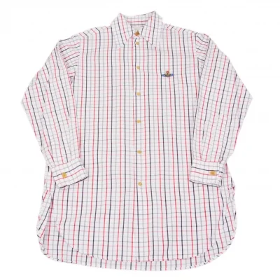 【SALE】ヴィヴィアンウエストウッドVivienne Westwood オーブ刺繍グラフチェックシャツ