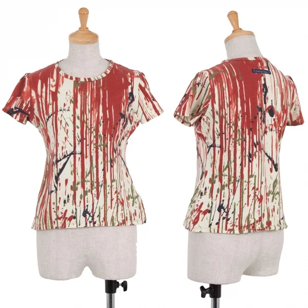 【SALE】ジャンポールゴルチエ ジーンズJean Paul GAULTIER JEAN'S ペイントプリントTシャツ