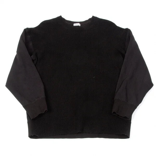 コムデギャルソンオムCOMME des GARCONS HOMME 前身頃ウールニット切替トレーナー