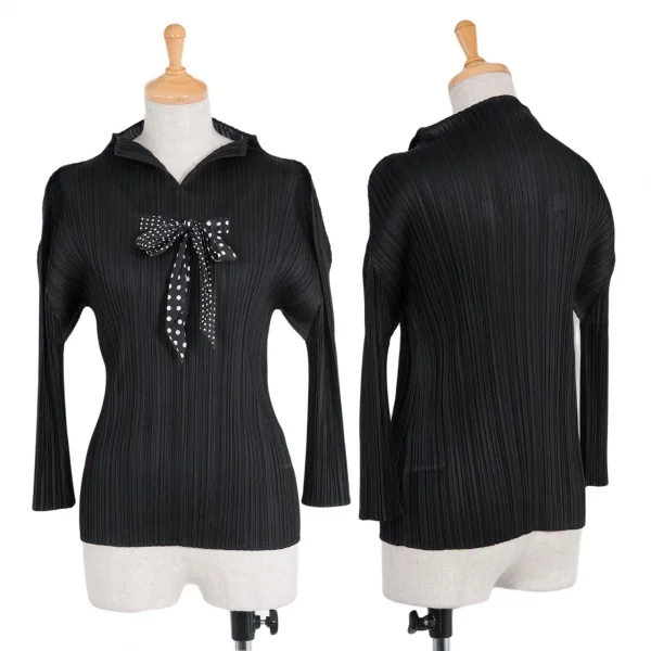 【SALE】プリーツプリーズPLEATS PLEASE プリーツドットリボンカットソー