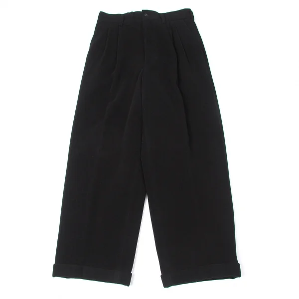 コムデギャルソン オムCOMME des GARCONS HOMME ウールメルトン裾ダブルパンツ