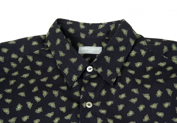 【メンズL】コムデギャルソン　オム　パッチワーク　ペイズリー　シャツ　ドッキング コムデギャルソンオムCOMME des GARCONS HOMME ペイズリープリント長袖