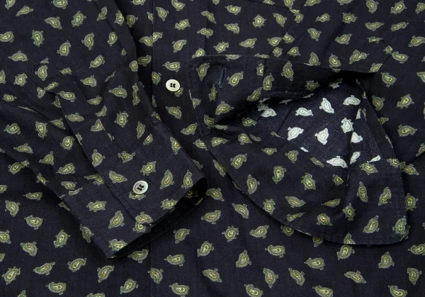 コムデギャルソンオムCOMME des GARCONS HOMME ペイズリープリント長袖