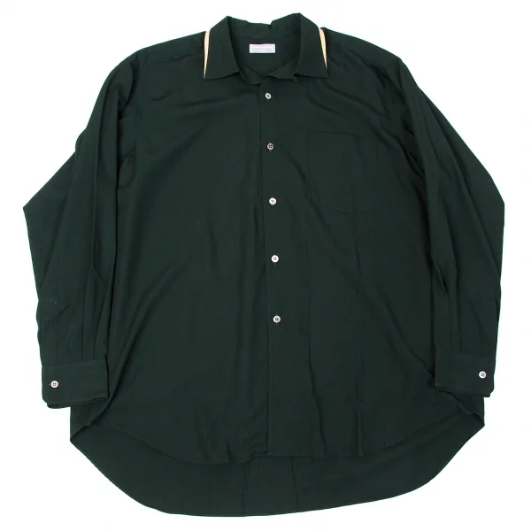 コムデギャルソン オムCOMME des GARCONS HOMME レーヨンポリ衿配色