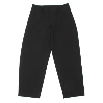 ヨウジヤマモトプールオムYohji Yamamoto POUR HOMME ウールギャバハイウエストテーパードパンツ