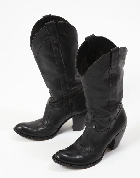 gianni barbato from Leather boots(P-225) Black 6.5(37) P-225_001