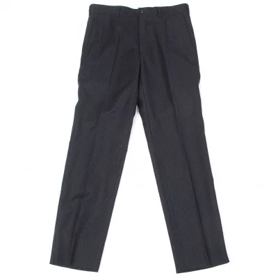 コムデギャルソン オムCOMME des GARCONS HOMME 縫い目出しストライプウールパンツ 紺グレー他
