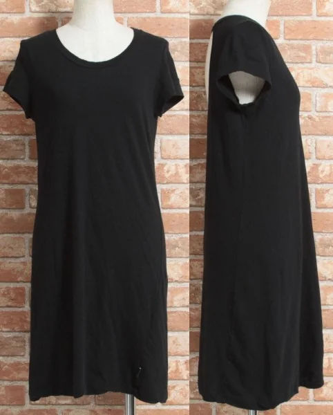 L.G.B Short-sleeved design tunic(P-235) Black 0(XS) P-235_001