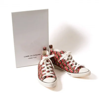 コムデギャルソン オムプリュスCOMME des GARCONS HOMME PLUS リップ＆タンデザインハイカットスニーカー