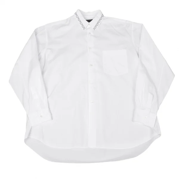 コムデギャルソン オムプリュスCOMME des GARCONS HOMME PLUS 襟刺繍コットンシャツ