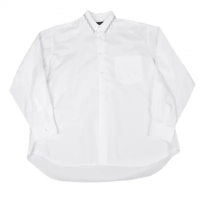 コムデギャルソン オムプリュスCOMME des GARCONS HOMME PLUS 襟刺繍コットンシャツ