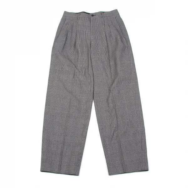 【SALE】コムデギャルソン オムCOMME des GARCONS HOMME ステッチグレンチェックコットンパンツ