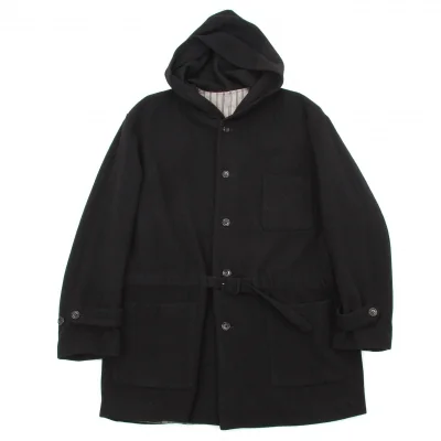 【SALE】コムデギャルソン オムCOMME des GARCONS HOMME ウールナイロンフードコート