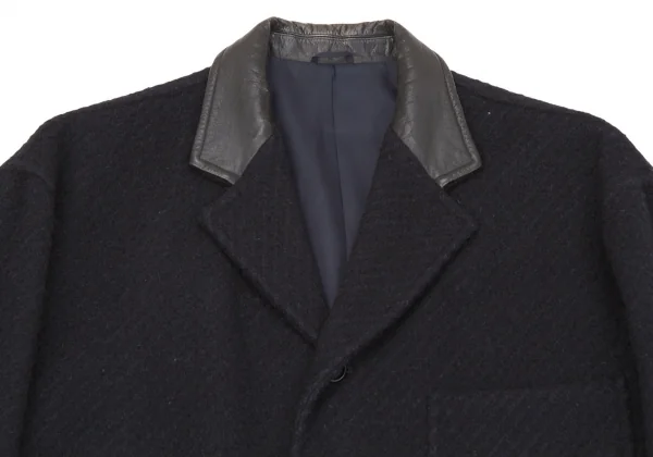 COMME des GARÇONS HOMME 濃紺ウールコートM