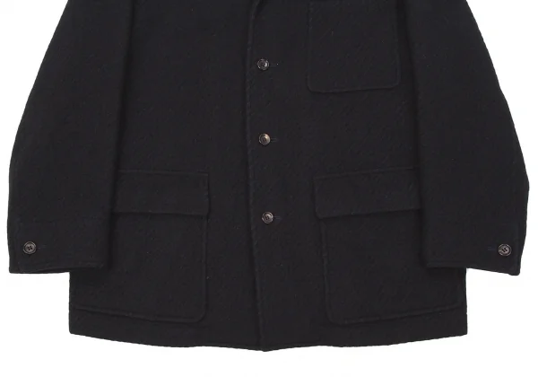 コムデギャルソンオムCOMME des GARCONS HOMME 襟レザー切替